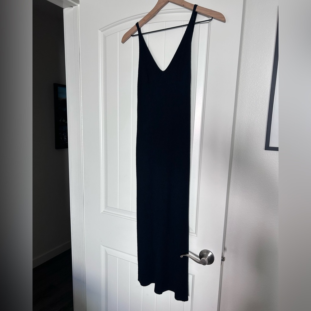 Elegant Black knit Dress